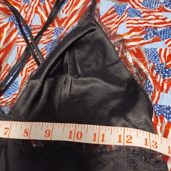 Victoria Secret Elegant Black Lace Trim Short Nightgown - Picture 8 of 13